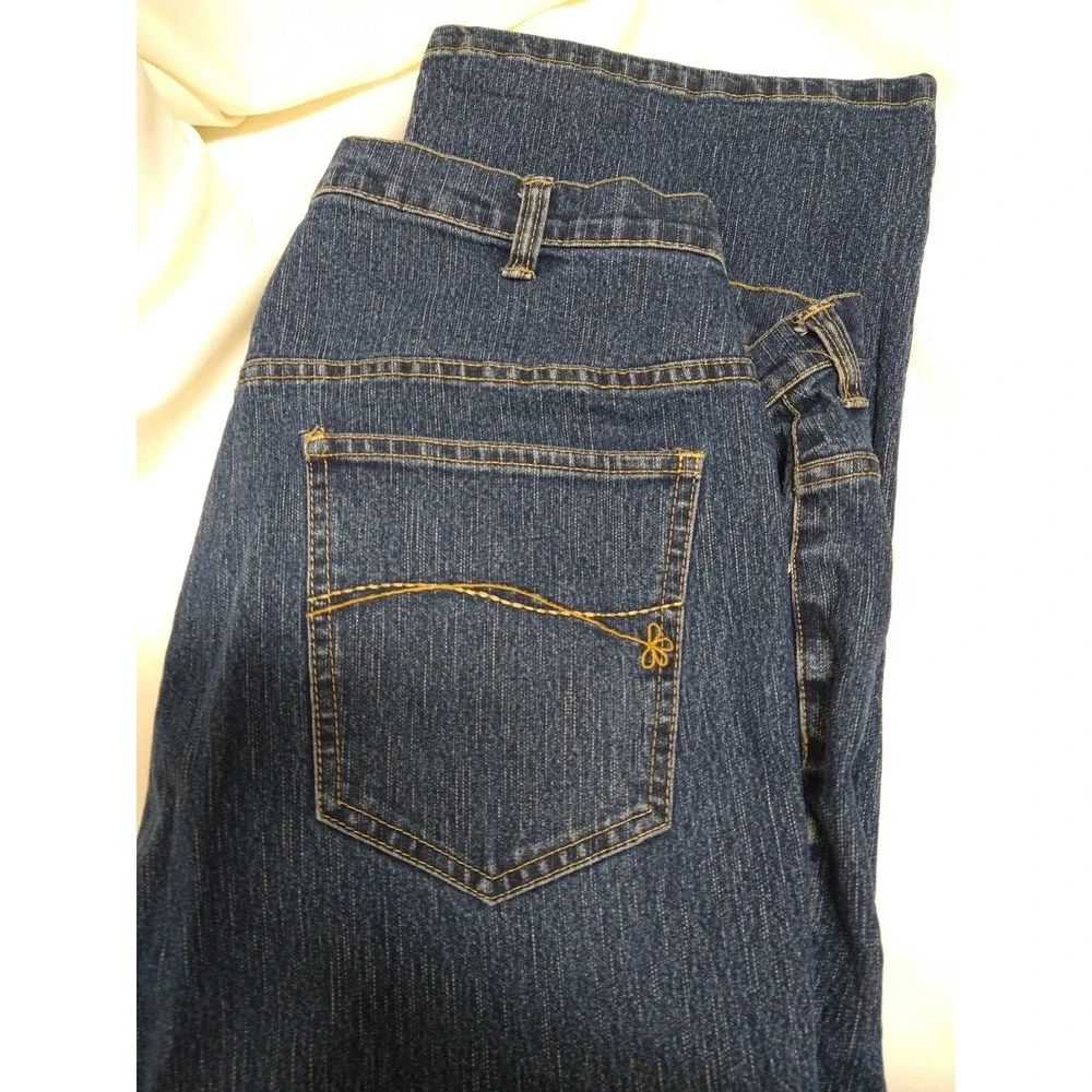 womens "LIZ & ME" SIGNATURE DENIUM CAPRIS, EMBROIDERED STYLING, SIZE 20WP‎ - Picture 12 of 16